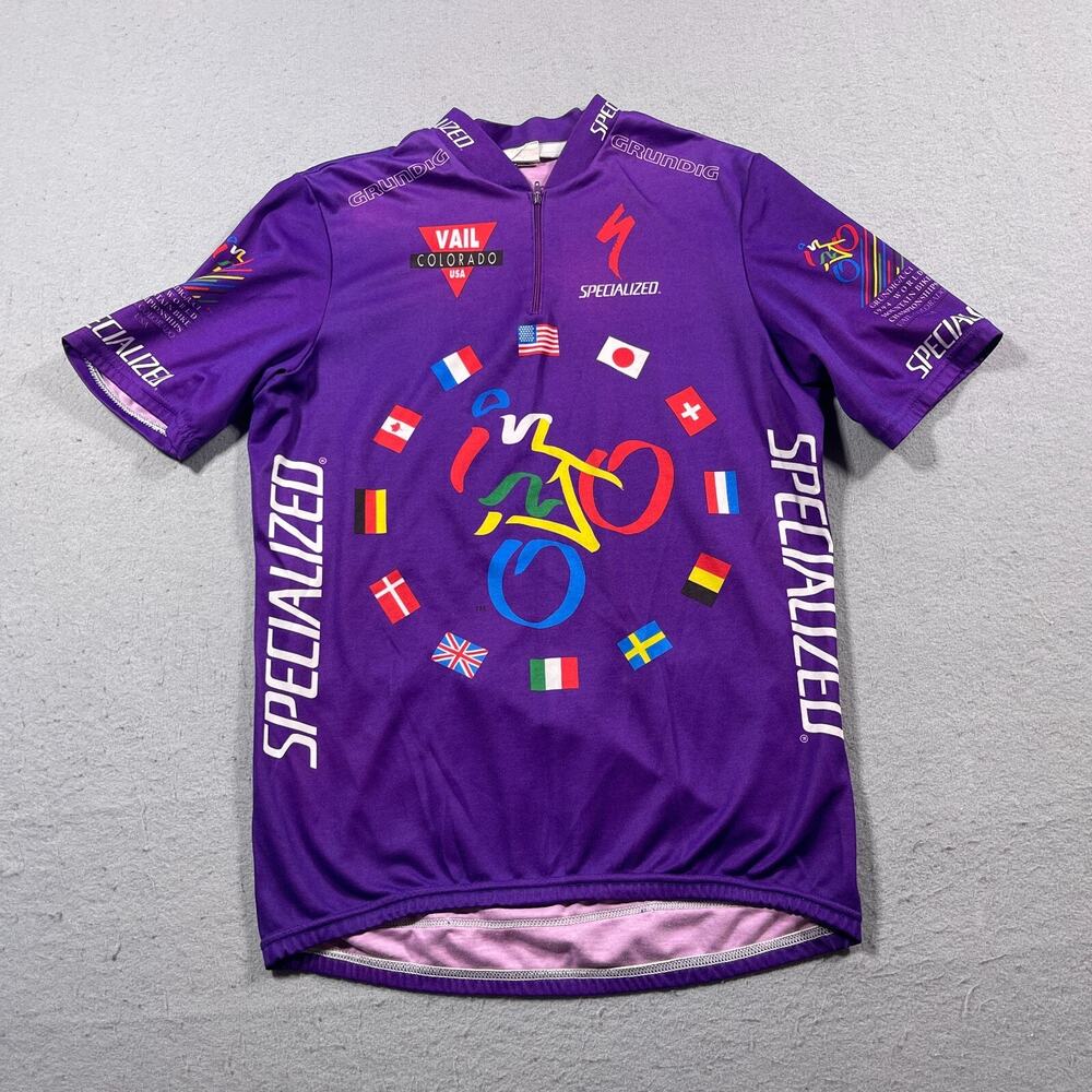 VTG Specialized Cycling Jersey Men L 1994 World MTB Championships Vail Purple 94
